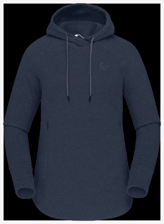 Norrona Warm2 Damescapuchon Indigo Nachtblauw