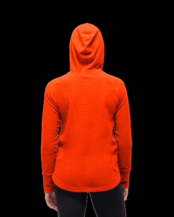 Norrona Warm2 Hood Adrenaline Rood Voor Dames