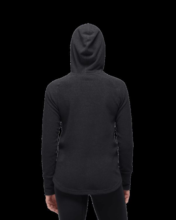 Norrona Dames Warm2 Capuchon Caviar Zwart