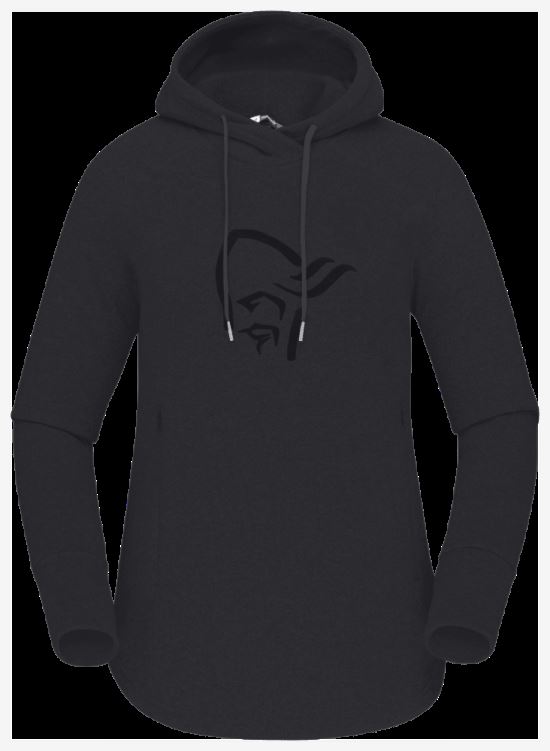 Norrona Dames Warm2 Capuchon Caviar Zwart