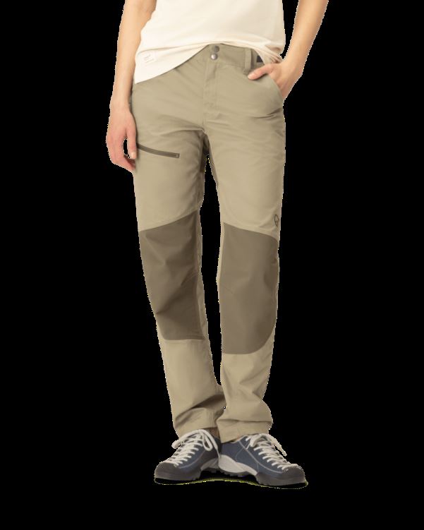 Norrona Svalbard Halfhoge Katoenen Damesbroek Zandsteen