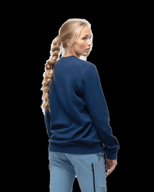 Norrona Unisex Ronde Hals Indigo Nachtblauw