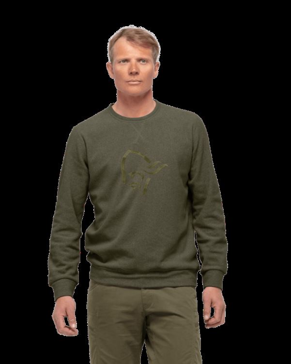 Norrona Unisex Ronde Hals Olijf Nacht