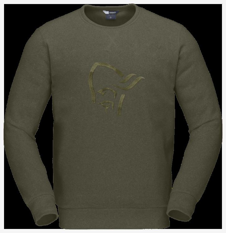 Norrona Unisex Ronde Hals Olijf Nacht