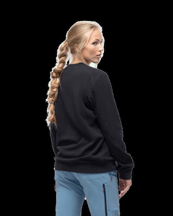 Norrona Unisex Ronde Hals Kaviaar Zwart