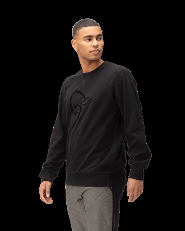 Norrona Unisex Ronde Hals Kaviaar Zwart