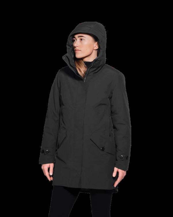 Norrona Oslo Gore-tex Isolerende Parka Kaviaar Zwart Voor Dames