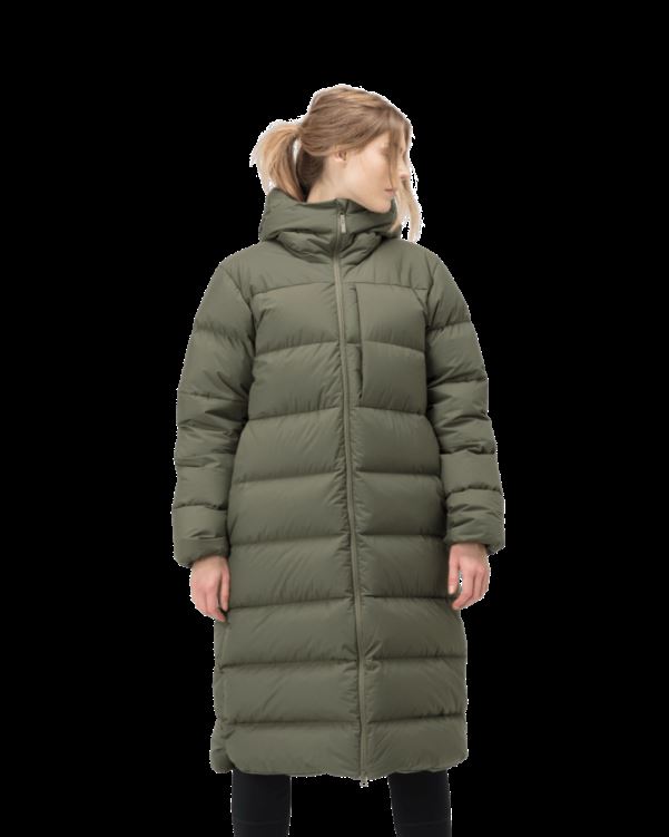 Norrona Oslo Down750 Damesjas Olijf Nacht