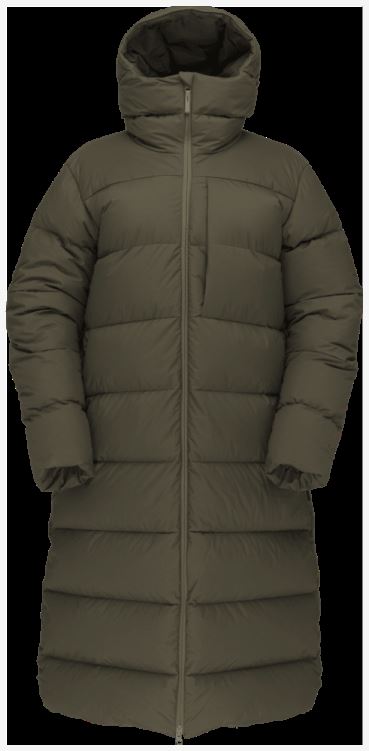 Norrona Oslo Down750 Damesjas Olijf Nacht