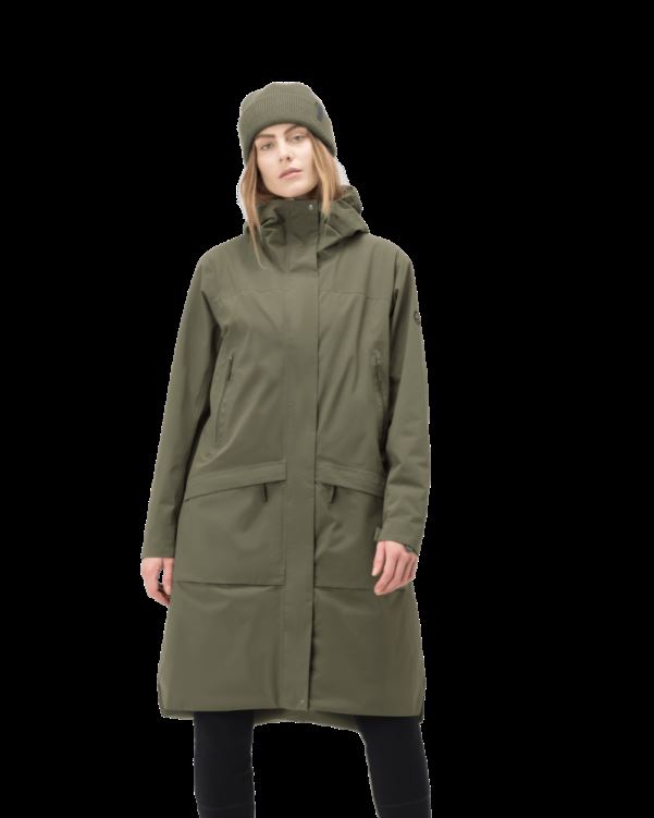 Norrona Oslo Gore-tex 2l Damesjas Olijf Nacht