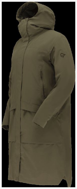 Norrona Oslo Gore-tex 2l Damesjas Olijf Nacht