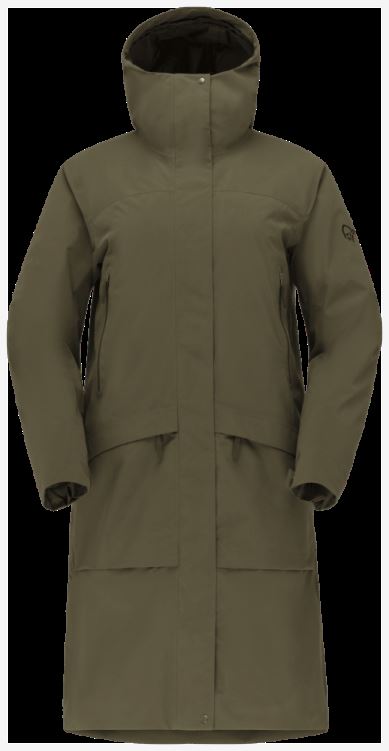 Norrona Oslo Gore-tex 2l Damesjas Olijf Nacht