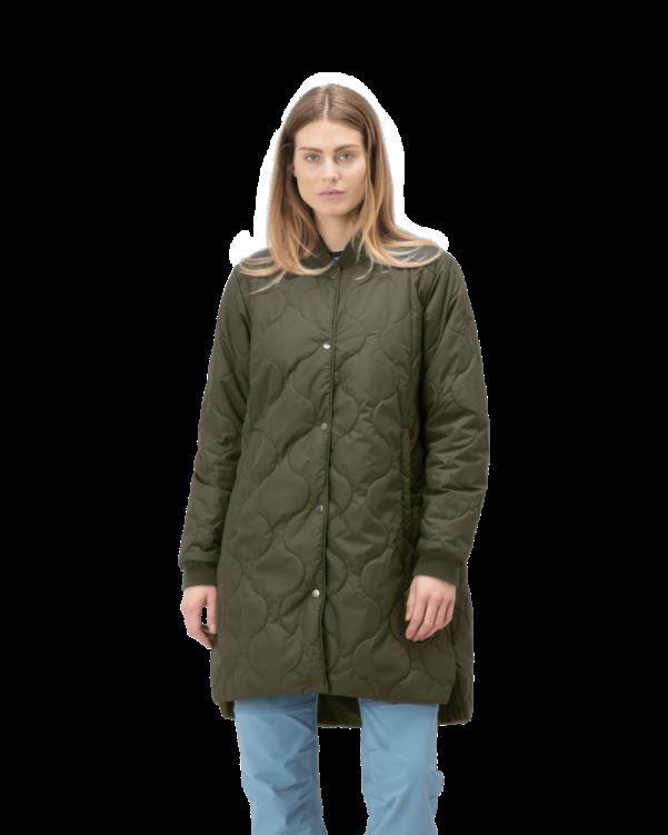 Norrona Oslo Thermo100 Damesjas Olijf Nacht