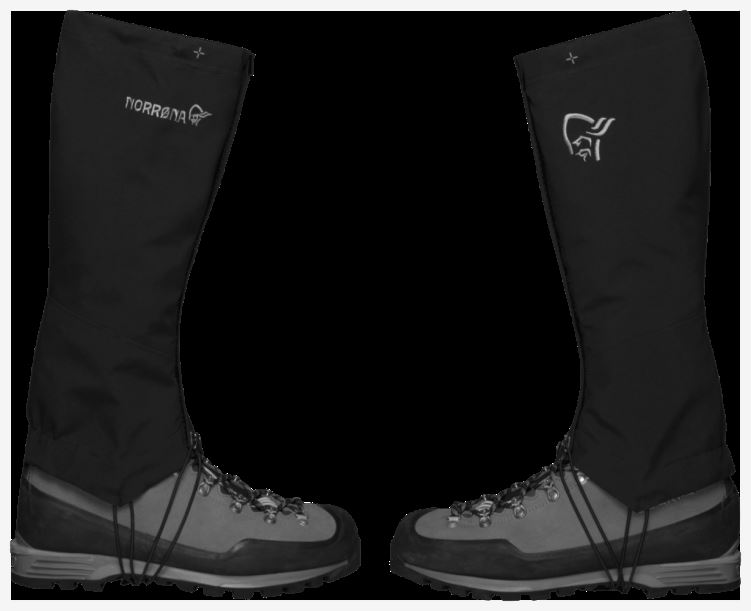 Norrona Unisex Trollveggen Gore-tex Beenkappen Kaviaar Zwart