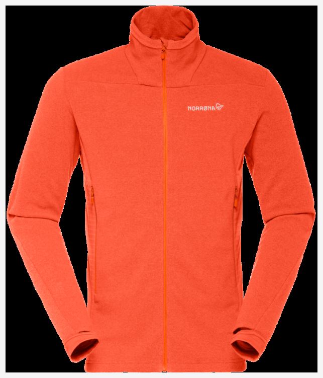 Norrona Heren Jas Falketind Warm1 Hot Chili Rood