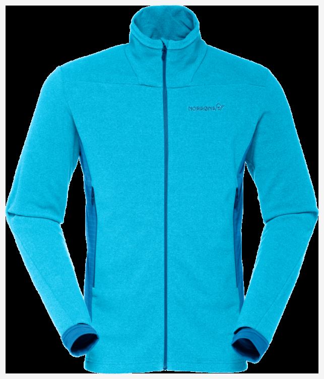 Norrona Heren Falketind Warm1 Jas Caribbean Blauw