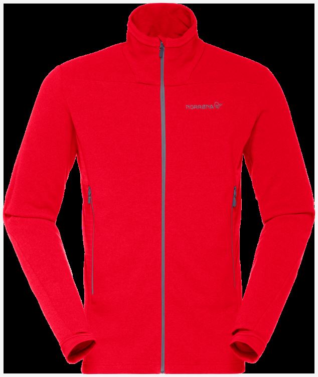 Norrona Heren Falketind Warm1 Jas Karmozijnrood Kick Rood