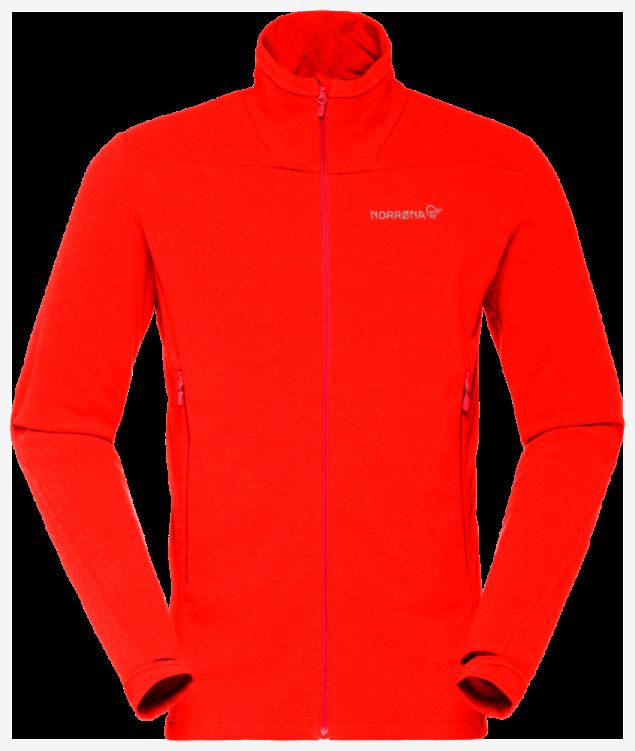 Norrona Heren Falketind Warm1 Jas Adrenaline Rood