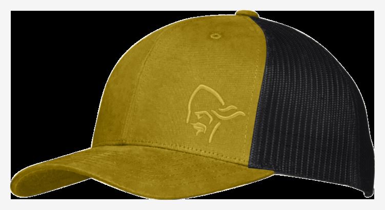Norrona Unisex /29 Trucker Mesh Snap Back Cap Goud Palmgeel