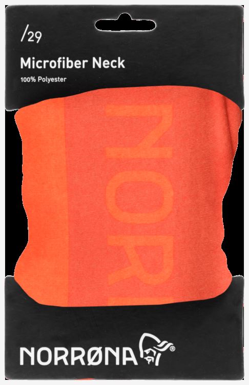 Norrona Unisex /29 Microfiber Hals Scarlet Ibis/rooibos Thee