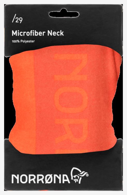 Norrona Unisex /29 Microfiber Hals Scarlet Ibis/rooibos Thee