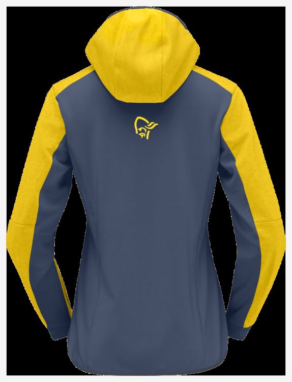 Norrona Falketind Warm2 Octa Hood Sulfur Voor Dames